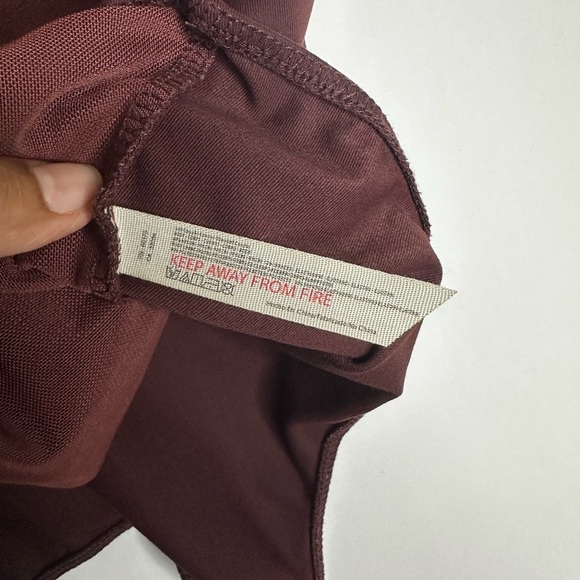 Free People Deep V-Neck Burgundy bodysuit - Picture 8 of 8